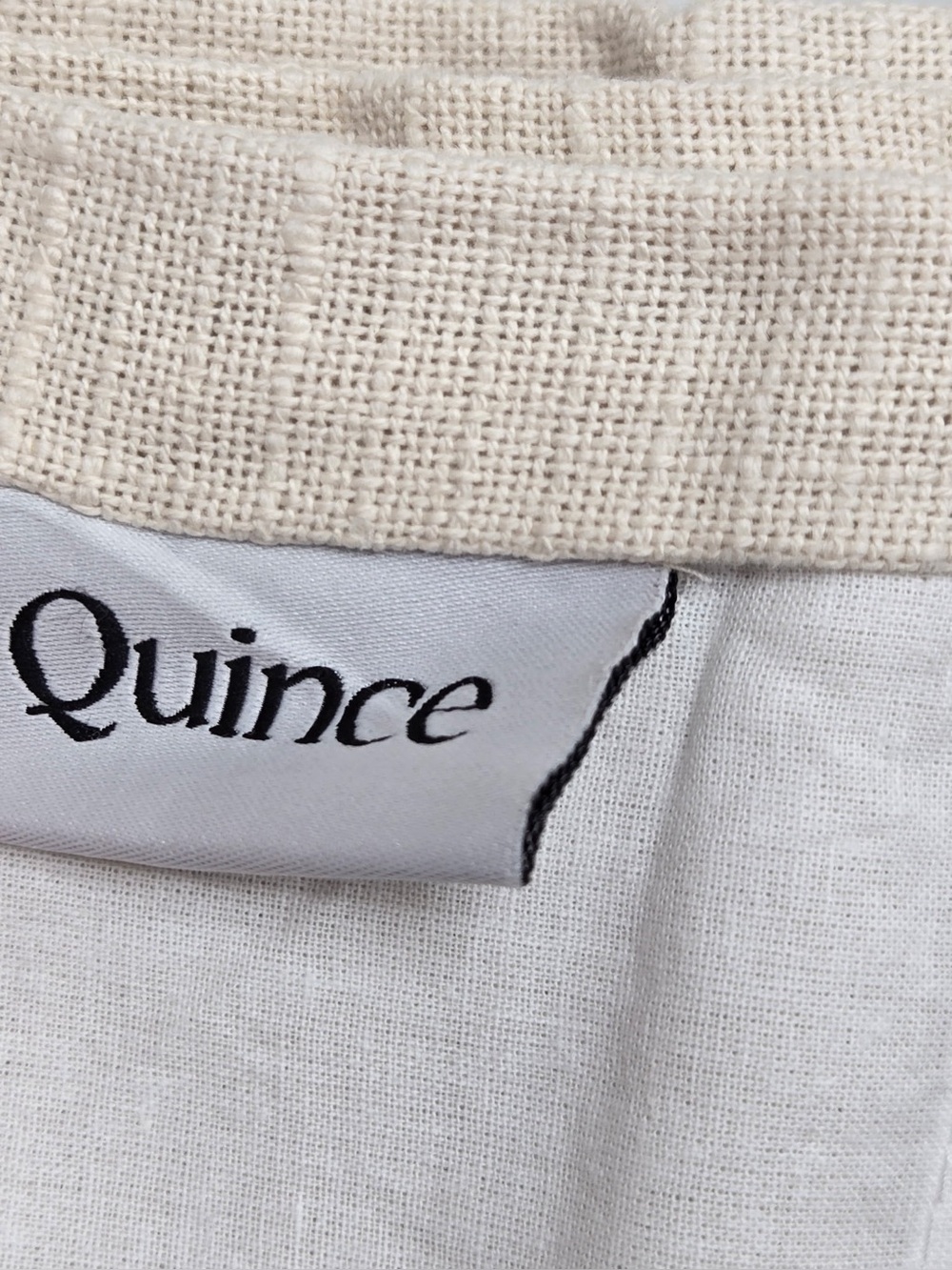 NWT QUINCE Set Of 2 48x84 Cotton Slub Curtains Natural 0858 - Picture 10 of 11